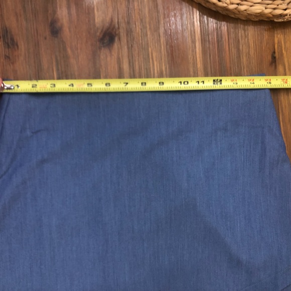 BCBG Asymmetrical Mini Skirt Chambray NWT - Picture 9 of 9